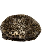 ALESSANDRA BACCI ΚΑΠΕΛΟ BERET FAUX FUR LEOPARD PRINT ΚΑΦΕ ΓΥΝΑΙΚΕΙΟ ONE SIZE