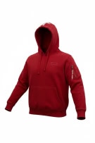ALPHA INDUSTRIES FELPA CON CAPPUCCIO BIG LOGO STAMPA POSTERIORE ROSSO UNISEX S