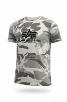 ALPHA INDUSTRIES T-SHIRT CASUAL CON LOGO GRIGIO/BIANCO CAMOUFLAGE DA UOMO XL