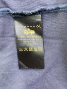 ALPHA INDUSTRIES T-SHIRT LOGO VINTAGE BLU SCURO UOMO L
