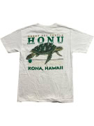 ALSTYLE T-SHIRT HONU HAWAII VINTAGE WHITE UNISEX M pre-owned