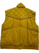 QUILTED PUFFER VEST MUSTARD YELLOW UNISEX L