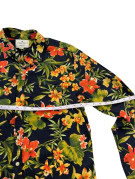 AMERICAN EAGLE SHIRT FLORAL BLACK MENS PRE OWNED M