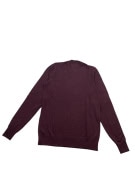 AMERICAN EAGLE Πουλόβερ Λεπτής Πλέξης Μικρό Λογότυπο Μπορντό Ανδρικό L