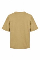 MEN T-SHIRT BEIGE UNISEX PRE OWNED L