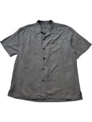 BRAINWASHED CAMICIA HAWAIIAN MINIMAL GRIGIO UOMO PRE OWNED L