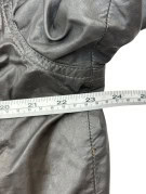 SENZA BRAND GIACCA IN PELLE CLASSIC UTILITY CHARCOAL UOMO PRE OWNED L