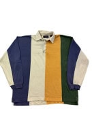 APPAREL WORKSHOP ΡΑΓΚΜΠΙ ΜΠΛΟΥΖΑ RETRO COLORBLOCK ΠΟΛΥΧΡΩΜΟ ΑΝΤΡΙΚΟ PRE OWNED XL
