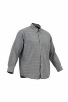 AQUASCUTUM OF LONDON ΠΟΥΚΑΜΙΣΟ CLASSIC ΚΑΡΟ ΓΚΡΙ ΑΝΤΡΙΚΟ PRE OWNED XL