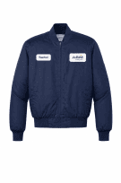 ARAMARK BOMBER JACKET WORKWEAR BLU NAVY UOMO PRE OWNED S
