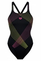 ARENA SWIMSUIT SPORTY BLACK WOMEN PRE OWNED S