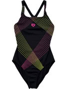 ARENA SWIMSUIT SPORTY BLACK WOMEN PRE OWNED S