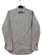 ARMANI COLLEZIONI CAMICIA CLASSICA RIGATA NERO BIANCO UOMO PRE OWNED L