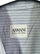 ARMANI COLLEZIONI ΠΟΥΚΑΜΙΣΟ ΡΙΓΕ ΜΠΛΕ ΑΝΤΡΙΚΟ L pre-owned