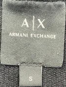 ARMANI EXCHANGE FELPA GIROCOLLO MINIMAL NERA UOMO PRE OWNED S
