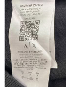 ARMANI EXCHANGE FELPA GIROCOLLO MINIMAL NERA UOMO PRE OWNED S