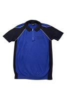 ARMANI EXCHANGE KNIT POLO SHIRT MINIMAL BLUE MENS PRE OWNED M