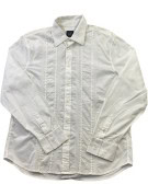 ARMANI EXCHANGE CAMICIA PLISSE BIANCA UOMO PRE OWNED L