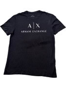 ARMANI EXCHANGE T SHIRT MINIMAL ΜΑΥΡΟ ΑΝΤΡΙΚΟ PRE OWNED L