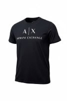 ARMANI EXCHANGE T SHIRT MINIMAL ΜΑΥΡΟ ΑΝΤΡΙΚΟ PRE OWNED L