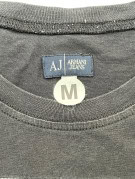 ARMANI JEANS ΜΠΛΟΥΖΑ ΜΑΚΡΥΜΑΝΙΚΗ MINIMAL ΜΑΥΡΟ ΑΝΤΡΙΚΟ PRE OWNED