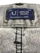 Armani Jeans Παντελόνι Casual Βελουτέ με Λογότυπο Γκρι Ανδρικό XL