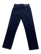 Armani Jeans Pantaloni in velluto a coste con logo vintage blu da donna S