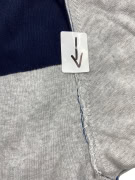 ARMANI JEANS Maglia casual in maglia con logo grigio/blu da uomo L