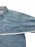 ARMANI JEANS ΠΟΥΚΑΜΙΣΟ WASHED DENIM BLUE ΑΝΤΡΙΚΟ PRE OWNED S