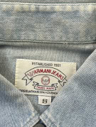 ARMANI JEANS ΠΟΥΚΑΜΙΣΟ WASHED DENIM BLUE ΑΝΤΡΙΚΟ PRE OWNED S