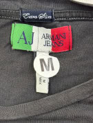 ARMANI JEANS T SHIRT GRAFICA NERA UOMO PRE OWNED M