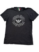 ARMANI JEANS T SHIRT GRAFICA NERA UOMO PRE OWNED M