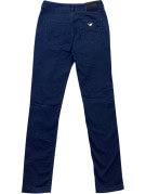 ARMANI JEANS DENIM PANTS MINIMAL NAVY WOMENS PRE OWNED XS