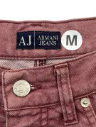 ARMANI JEANS JEANS WASHED BORDEAUX UNISEX PRE OWNED M