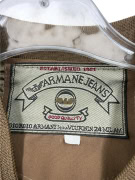 ARMANI JEANS Giubbotto Bomber Vintage con Logo Ricamato Marrone da Uomo XXL