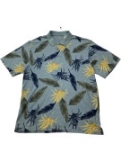 Polo Arrow con motivo floreale Azzurro UNISEX XL