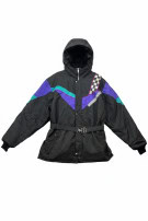 ARTIX SKI JACKET RETRO BLACK WOMEN PRE OWNED L