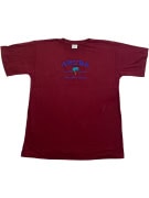 ARUBA T-Shirt Embroidered Logo Μπορντό Unisex L