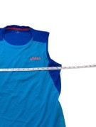 ASICS TOP SMANICATO SPORTSWEAR BLU TURCHESE DONNA PRE OWNED