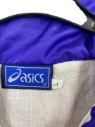 ASICS Tuta vintage set con logo viola/bianco unisex L