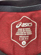 ASICS T SHIRT ATHLETIC BORDEAUX UOMO PRE OWNED S