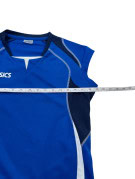 ASICS ΜΠΛΟΥΖΑ VOLLEY SPORTSWEAR ΜΠΛΕ ΓΥΝΑΙΚΕΙΟ PRE OWNED S