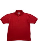 ASICS polo vintage con logo ricamato rosso da uomo L