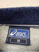 ASICS T-Shirt Vintage Logo Γκρι Μελανζέ Unisex Medium