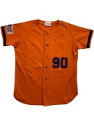 ATLETIC BOLOGNA VINTAGE BASEBALL JERSEY "90" ORANGE MEN'S LARGE