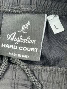 AUSTRALIAN HARD COURT PANTALONI TUTA SPORTSWEAR NERO UNISEX PRE OWNED L