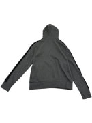 AUSTRALIAN HOODIE M - Heather Grey - Animal Print Sleeves - Pink Detail