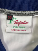 AUSTRALIAN POLO T-SHIRT LOGO VINTAGE BIANCO/BLU UOMO XL