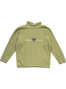 Autocar Knit Sweater Half Zip Light Green Unisex L