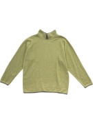 Autocar Knit Sweater Half Zip Light Green Unisex L